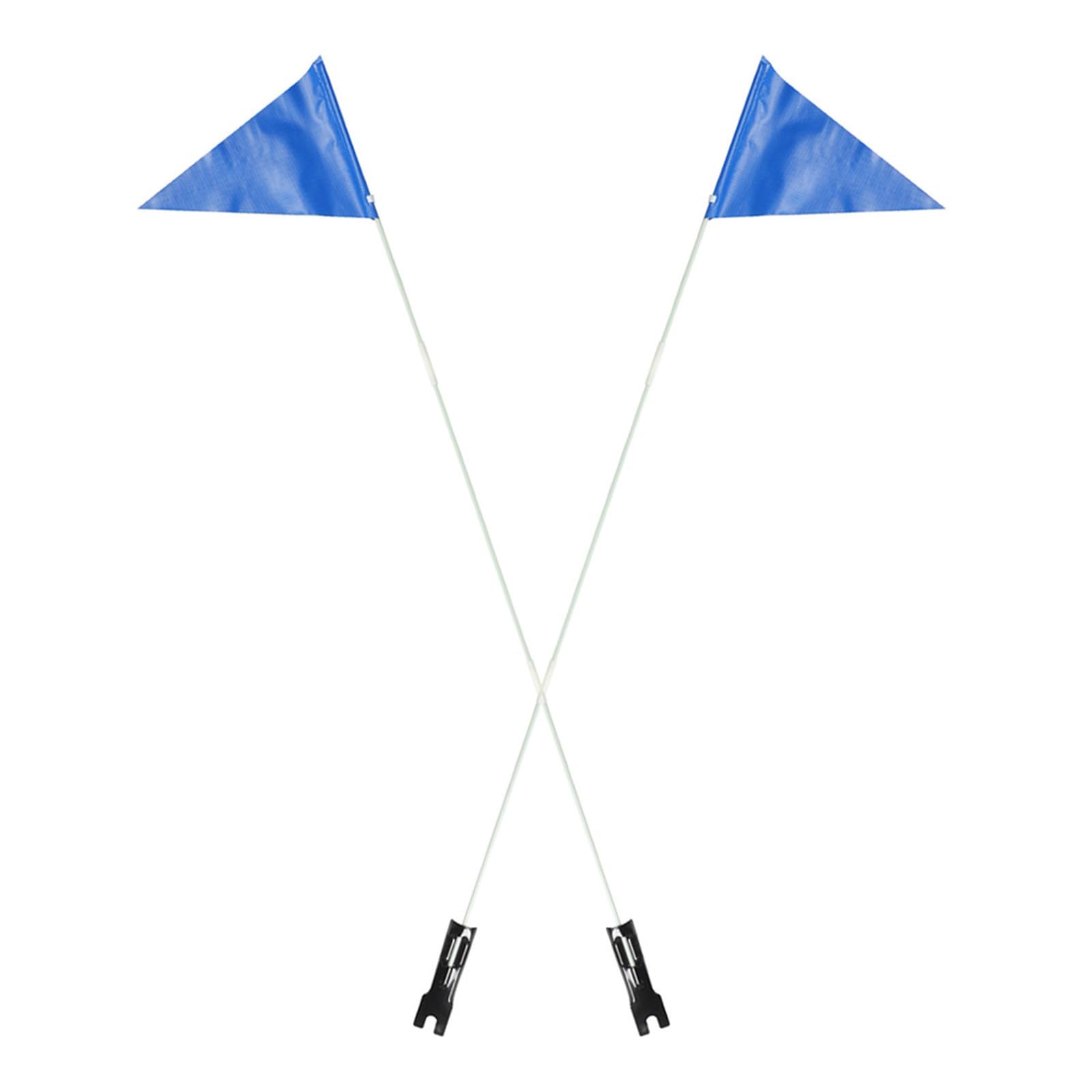 Banderas de ciclismo resistentes al viento con mástil regulable y bandas reflectantes