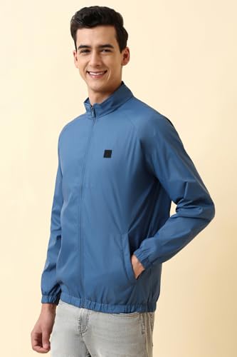 Image of Allen Solly Men's Regular Fit Solid Windcheater Jacket