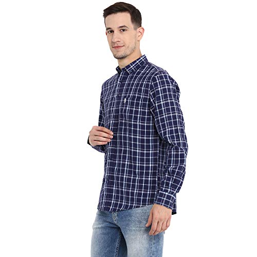 Image of Red Tape Men's Checkered Regular Fit Casual Shirt