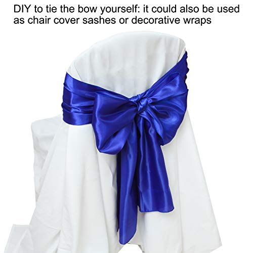 Aneco 16 Pack Satin Table Runner 12 X 108 Inch Dark Blue Long Wedding Satin Silk Table Runner For Wedding Banquet Graduations Birthday Party Decoration #TOP4