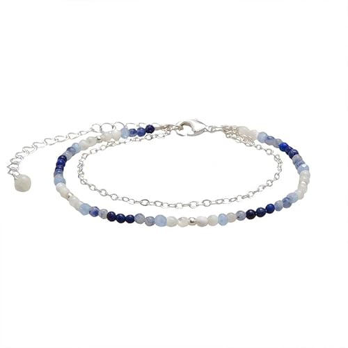 Lotus and Luna 2mm �}�X�^�[�q�[���[ �G�i�W�[ �`���N�� �q�[�����O ��i�ȃ��C���[�h�u���X���b�g �{���̐��Ő��A�p�[���A���[�Y�N�H�[�c�A�A���W�X�g�A���[���X�g�[���t��, 8 inch, �����ƒm�b(�V���o�[)�B, ���m�E