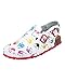 Produktbild CLINIC DRESS Clog - Clogs Damen mit lustigem Hände-Motiv. Schuhe für Krankenschwestern und Pflegekräfte weiß/bunt, Hände, 41