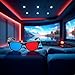 4 Pcs Red and Blue 3D Glasses Universal TV Movie Dimensional Video Frame 3D Glasses DVD Game Glass 3D Style Glasses for 3D Movies Games,3D Viewing Glasses