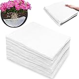 10X10”Self Watering Hanging Basket Liner 20Pcs Watering Liners Absorbing Mat Self Watering Liners for Hanging Basket Water Catcher Coconut Liner Auto Watering Mat Plant Insert Watering Devices