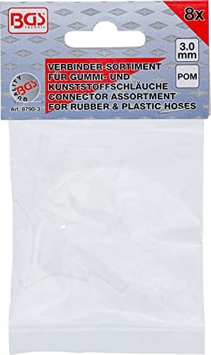BGS 8790-3 | Schlauchverbinder-Sortimente | kraftstoffbeständig | 3 mm | 8 tlg.