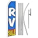 Infinity Republic - RV Sale Banner Swooper Flag & Pole Kit - Perfect for Dealerships, Shops, Car Lots, Stores, etc!