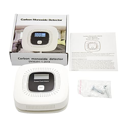 OBEST Koolmonoxide-waarschuwingsmelder, met digitaal display en wisselbatterijvoeding, CO-melder, met testknop en led… - Afbeelding 7
