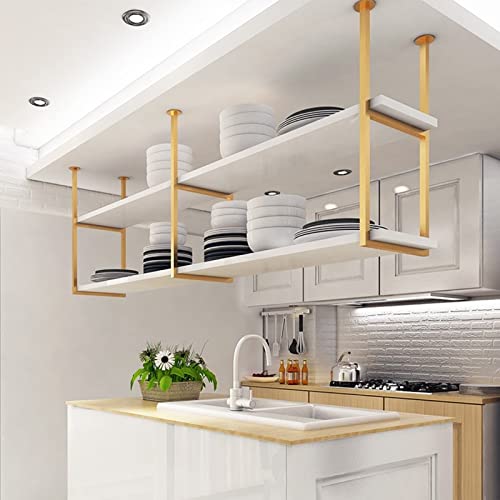 Support de rangement de cuisine pour bouteilles et verre à vin suspendu - 3