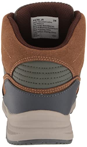 Deer Stags Boy's Peak Jr Hiking Boot, Chestnut/Green, 3 Big Kid #TOP2