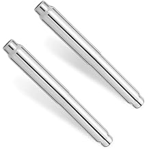 2pcs Toilet Paper Holder Roller, Stainless Steel Adjustable Toilet Tissue Roll Spring Rod Replacement Spindle Universal Fit for Bathroom Paper Stick Bar Fixture Accessories