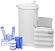 Ubbi Nappy Changing Value Gift Set, Baby Registry Gift, Includes Matte White Nappy Pail, Absorbing Gels, Travel Changing Mat & Bag, Nappy Pail Waste Bags and On-the-Go Waste Sacks