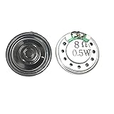 Puissance: 0.5W Wnuanjun 2pcs 20mm Mini Haut-Parleur Rond 8Ohm 0.5W Multimédia Multimédia Haut-Parleur magnétique Interne Unité Composite Film de la Gamme Full Plage Pilote Woofer Pièces de Bricolage