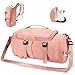 4 in 1 Topretty Borsa Palestra con Scomparto per Scarpe Piscina Sportiva Duffel Bag per Uomo Donna Impermeabile Borsone da viaggio con 9 Tasche Vano Umido Borsa da Palestra per Viaggi Fitness (rosa)