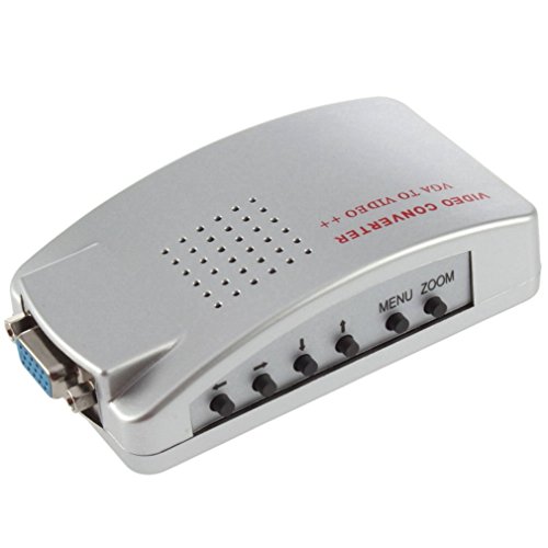 TEMPO DI SALDI Video Adapter Converter from Vga to Av, Rca,S-Video for Monitor PC Projectors, chrome-plated - Image 3