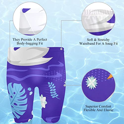 Bañador de competición de hombre largo multicolor cisne S 2