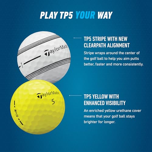 TaylorMade 2024 TP5 PIX 3.0 USA Golf Balls 12-Pack