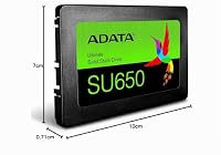 ADATA Ultimate SU650 - 240 GB, interne Solid-State-Drive mit 3D-NAND-Flash, 2.5 Zoll, schwarz – Ansicht 6