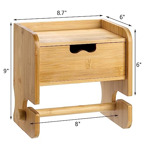 Lawei L-PAPERTOWELDISPENSER Bamboo Toilet Paper Holder thumb #1