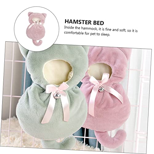 Mipcase 2 Pçs Acessórios Para Anão Em Forma De Cama Esquilo Rede De Inverno Pequeno Animal Saco De P