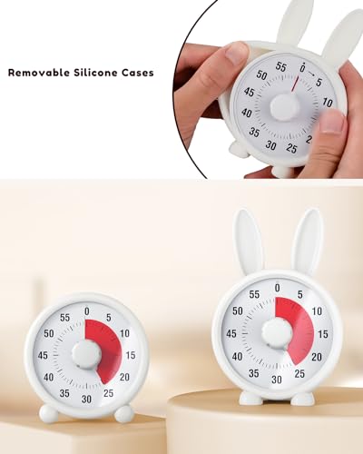 Stouchi Visual Timer for Kids [Upgraded] Rechargeable Visual Schedule for Toddlers Autism with Protective Case, 60 Minute Magnetic Countdown Study Timer for Classroom Homeschool Kitchen - Thumbnail 6