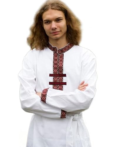 Slavic shirt koscovorotka men old traditional wear kosovorotka boho shirt ethnic outfit