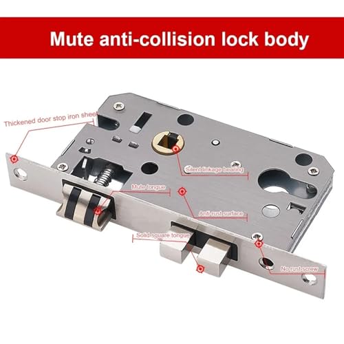 Poignée de porte robuste en aluminium au mécanisme fluide style rétro