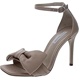 Steve Madden Women's Trusty Heeled Sandal, Blush Satin, 8