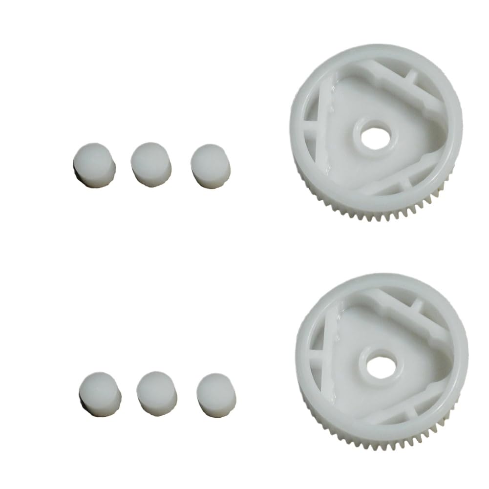 Headlight Motor Gear Mount Kit 2 Gears 6 Bushing Compatible with Automotive Motorcycle Parts Corvette 1988 1989 1990 1991 1992 1993 1994 1995 1996 Head Light Lamp Motor Gear Rebuild Kit