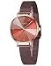 CIVO Orologi Donna Orologio da Polso in Acciaio Inossidabile Impermeabile con Colore Sfumato Orologi Donna Ragazze Analogico Elegante Marrone Affari Abito