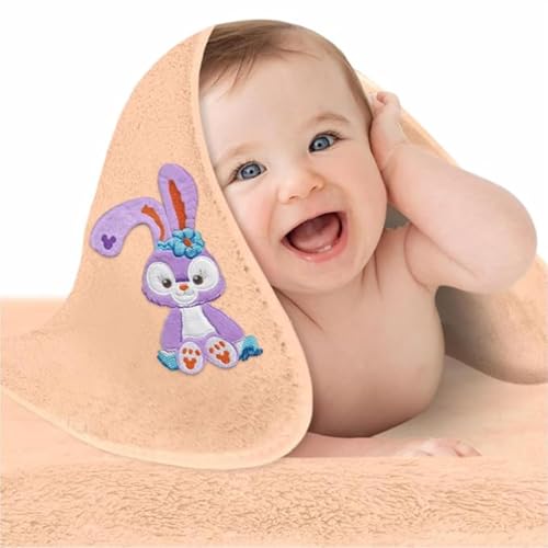 Image of Microfiber Kids Bath Towels Quick Dry Super Absorbent Super Soft Bath Towel for Babies Toddler-Baby Towel for Boys and Girls (Brown, Pack of 1)