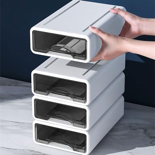 Boîte de rangement multifonctionnelle pour bureau avec compartiments modulables