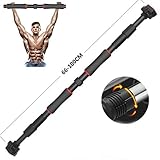 [Für verschiedene Anwendungen]: Diese Pull-up-Bar kann für 4 verschiedene Übungen verwendet werden: nach oben ziehen, Push up, Sit-up, Stretching-Übungen viele Muskeln auf Ihren Körper zu trainieren.Leicht zu tragen und einfach zu installieren.