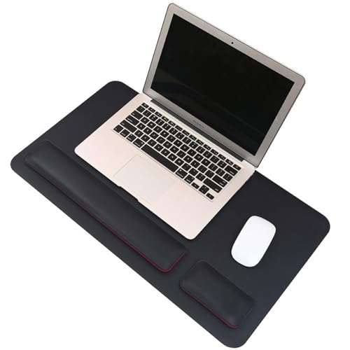 Sous-main cuir 80x40 cm finition haut de gamme tapis de souris élégant