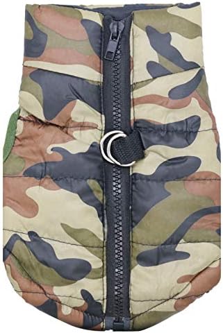 BT Bear® Soft Warm Winter Coat for Small Dogs Cats Puppies, Camouflage 2, Medium--Back length 29cm
