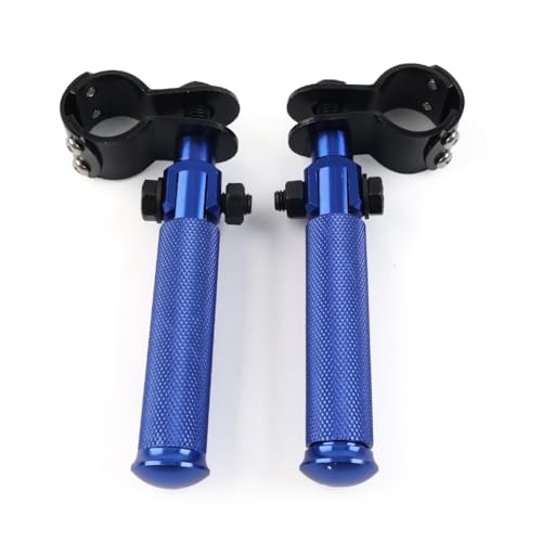 Repose-pieds passager pliants universels pour moto électrique CNC bleu