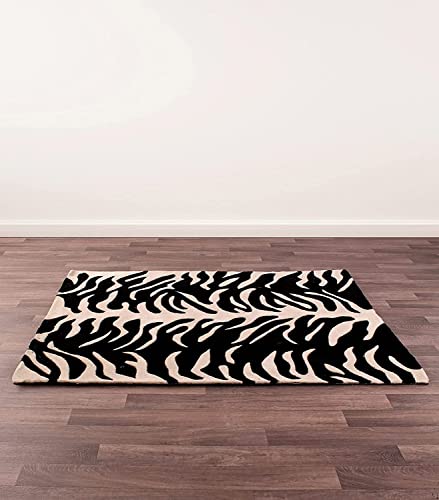 Image of Carpet Mahal Export Quality Handmade Tuffted Pure Woollen Carpet for Living Room Bedroom Size 7 x 10 feet (210X300 Cm) Color-Multi