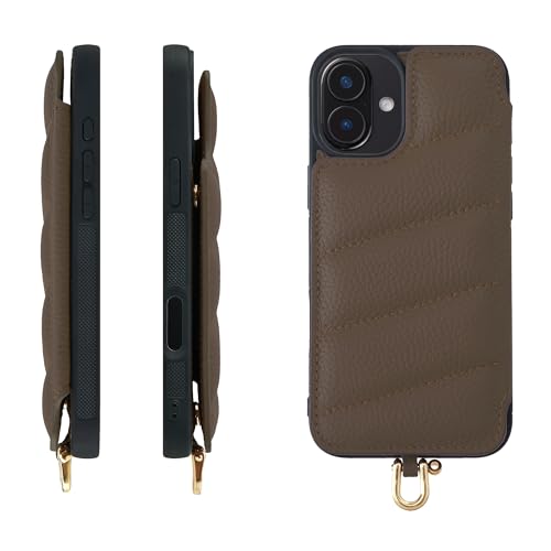 HANATORA for iPhone 17Pro �P�[�X �{�v �ϏՌ� �o���p�[�^ �X�}�z�P�[�X �X�}�z �L���e�B���O �J�[�h�|�P�b�g �V�������N�J�[�t���U�[ �M�t�g �}�O�l�b�g�Ȃ� �g�[�v QH01B-17Pro-Taupe
