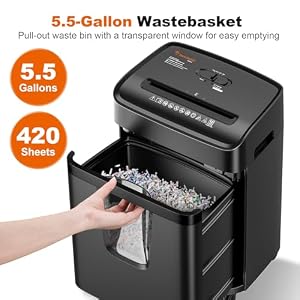 Bonsaii 12-Sheet Cross Cut Heavy Duty Paper Shredder for Home Office — photo 5 of 6