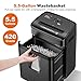 Bonsaii 12 Sheet Paper Shredder for Home Office, Heavy Duty Cross Cut Shredder with 5.5 Gal Pullout Bin, Home Shredder for CDs/Credit Card/Document/Mail, P-4 Security Level