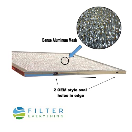 Filter Everything Replacement Range Hood Filter, Compatible with Broan BPS1FA30 & GE WB02X10713 – 11‑3/4″ × 14‑1/4″ × 3/8″ Aluminum Grease Filter, 2‑Pack by Filter Everything - Used condition - Image 2