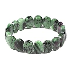 14mm Faceted Green Ruby Zoisite(Oval）