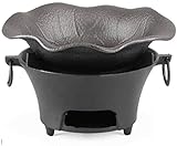  Barbecue au charbon de bois à l\'ancienne, poêle à charbon de bois, poêle à alcool, petit poêle en fer, barbecue multifonctionnel à haute température, E (AA)