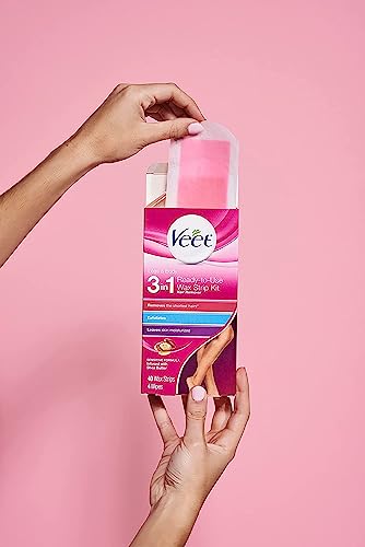 Veet Leg And Body Hair Remover Cold Wax Strips, 40 Ct (Pack Of 3) #TOP1