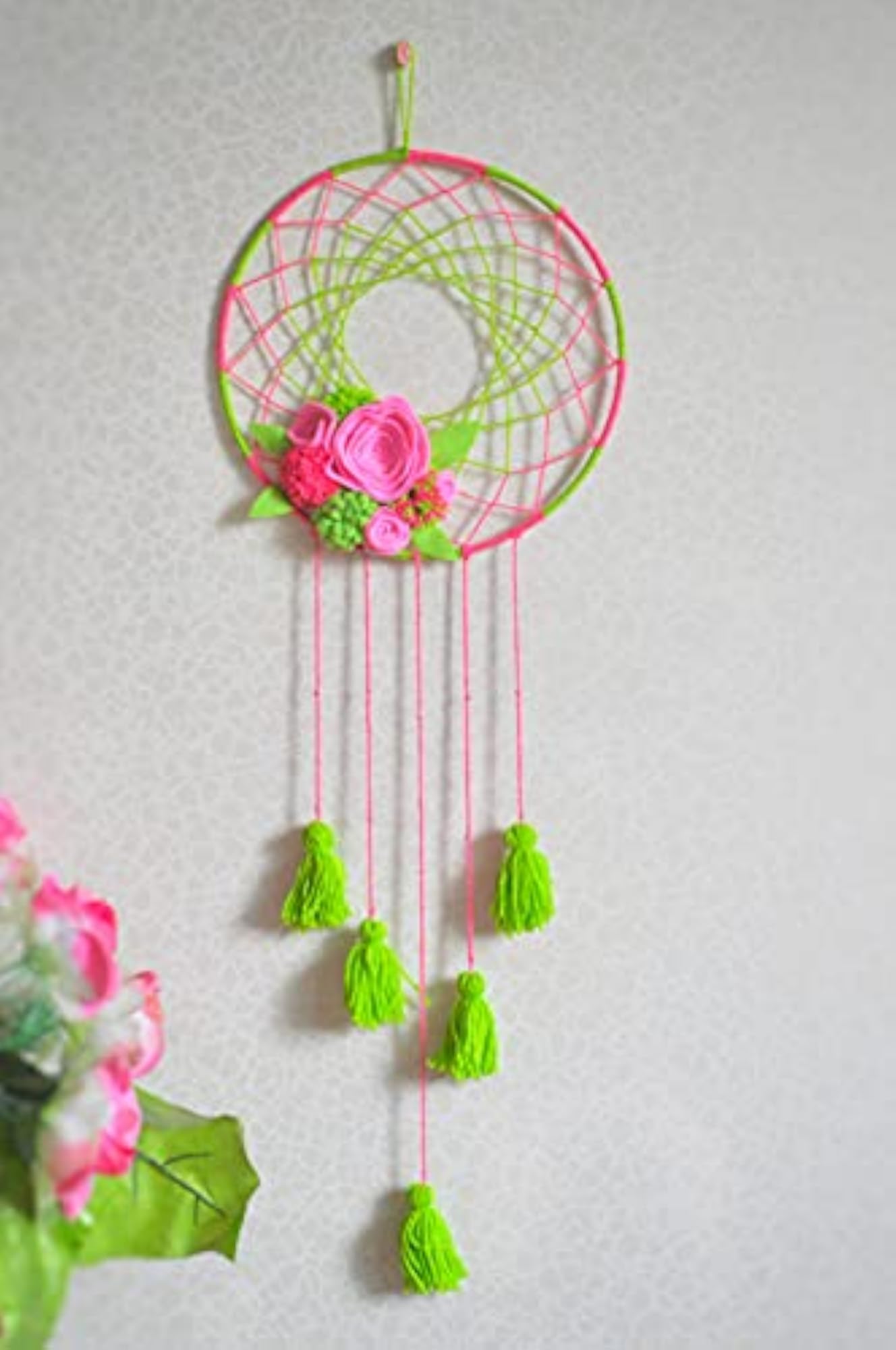 Handmade Dream Catcher Wall Hanging, Bohemian Decor Gift