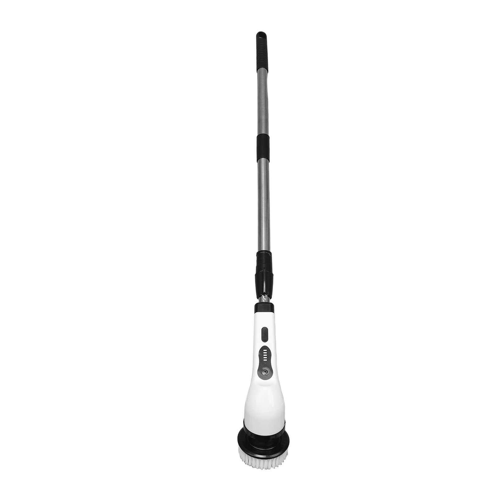 Fregador eléctrico con Mango Extensible, fregador de Ducha inalámbrico, Cepillo de Limpieza Recargable para Suelos de baldosas y baños, Longitud Ajustable de 97 cm, fregador de Pot