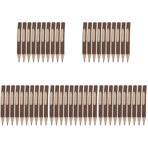 50 Pcs Wooden Pencil, Wood Graphite Wooden Tree Rustic Twig
