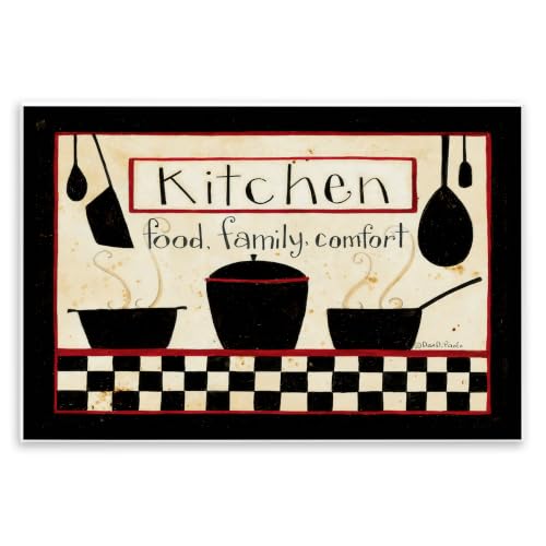 Kitchen Food Family Comfort, 10 x 15 Inch Mounted Print on Wall Plaque