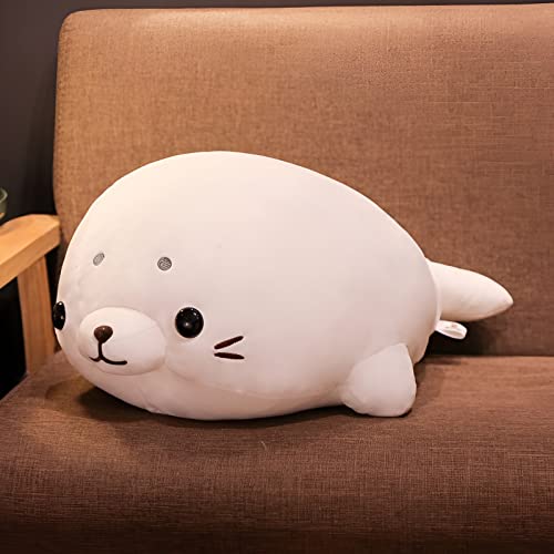 Xiou Cute Seal Plush Toy Stuffed Animal, Super Soft Seal Hugging Pillow, Chubby Seal Plushie Gift For Kids Children Girls Boys Baby Toddlers, Sea Animal Adorable Home Decor (S-19.7In/50Cm) #TOP1