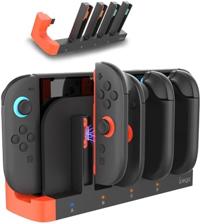 （17:30時点） Switch 2 ジョイコン用 充電器【2025新登場】PhyiFlbey ニンテンドースイッチ2 用 4in1 収納 一体型 Joy Con用 コントローラーチャージャー Switch 2用 充電スタンド 取付簡単 省スペース ジョイコン右/左 LED指示ランプ付きジョイコン2 周辺機器対応