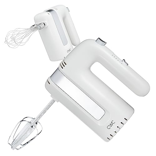 COOK WITH COLOR Batidoras de mano: ¡prepara deliciosidad! Batidores y accesorios para batir. Ligero y etiquetado, 150 W, 5 velocidades, crema